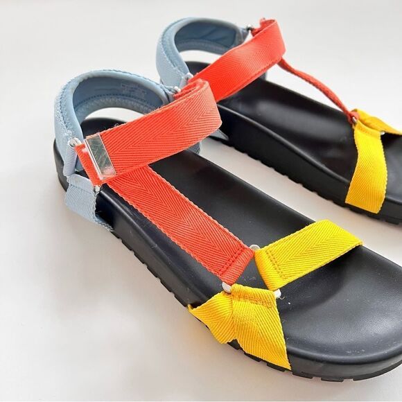 Zara Multicolored Flat Slide Sandals // size EU 41 (US 10) - Picture 4 of 4